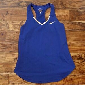 Nike Royal Blue Racerback Tank with White Trim
